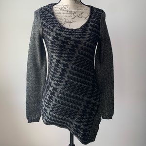 Rachel Roy Asymmetrical Metallic Sweater